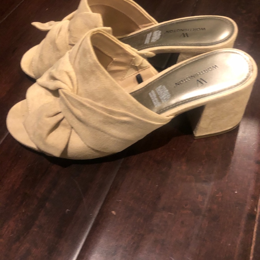 Nude Open Toe Mules